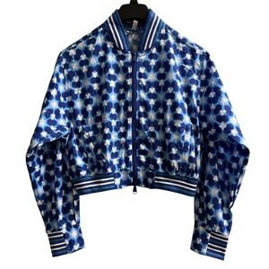 Free People Blue Floral Pea Coat